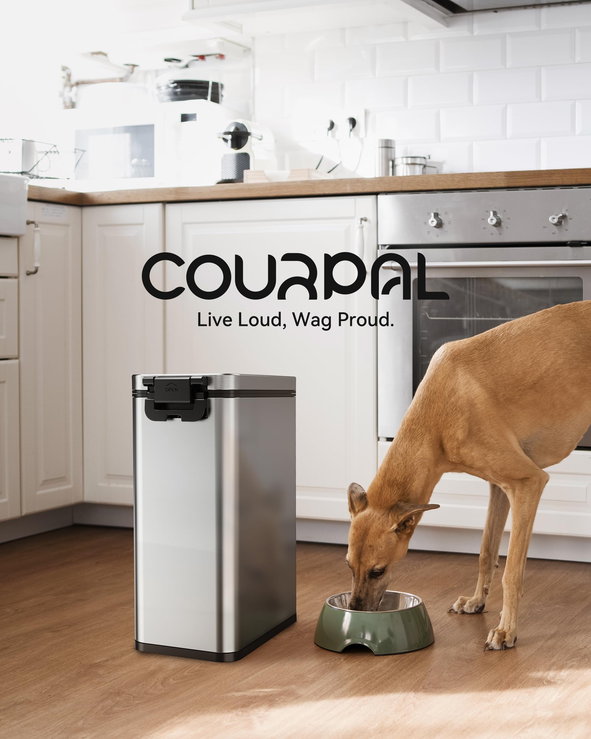 Courpal versatile container supports seed and litter storage with airtight protection