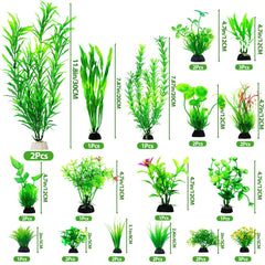 CousDUoBe 17-style plant assortment lets you customize the tank theme creatively.