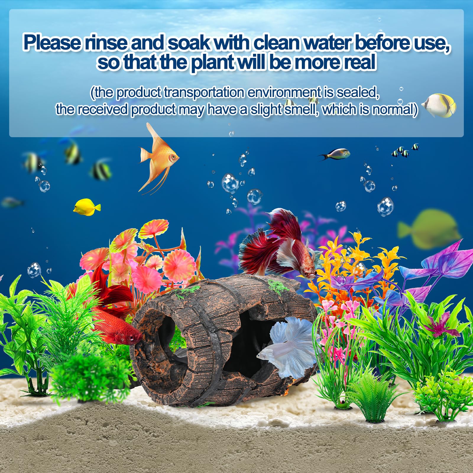 CousDUoBe betta-fish-play-hiding feature supports activity and rest.