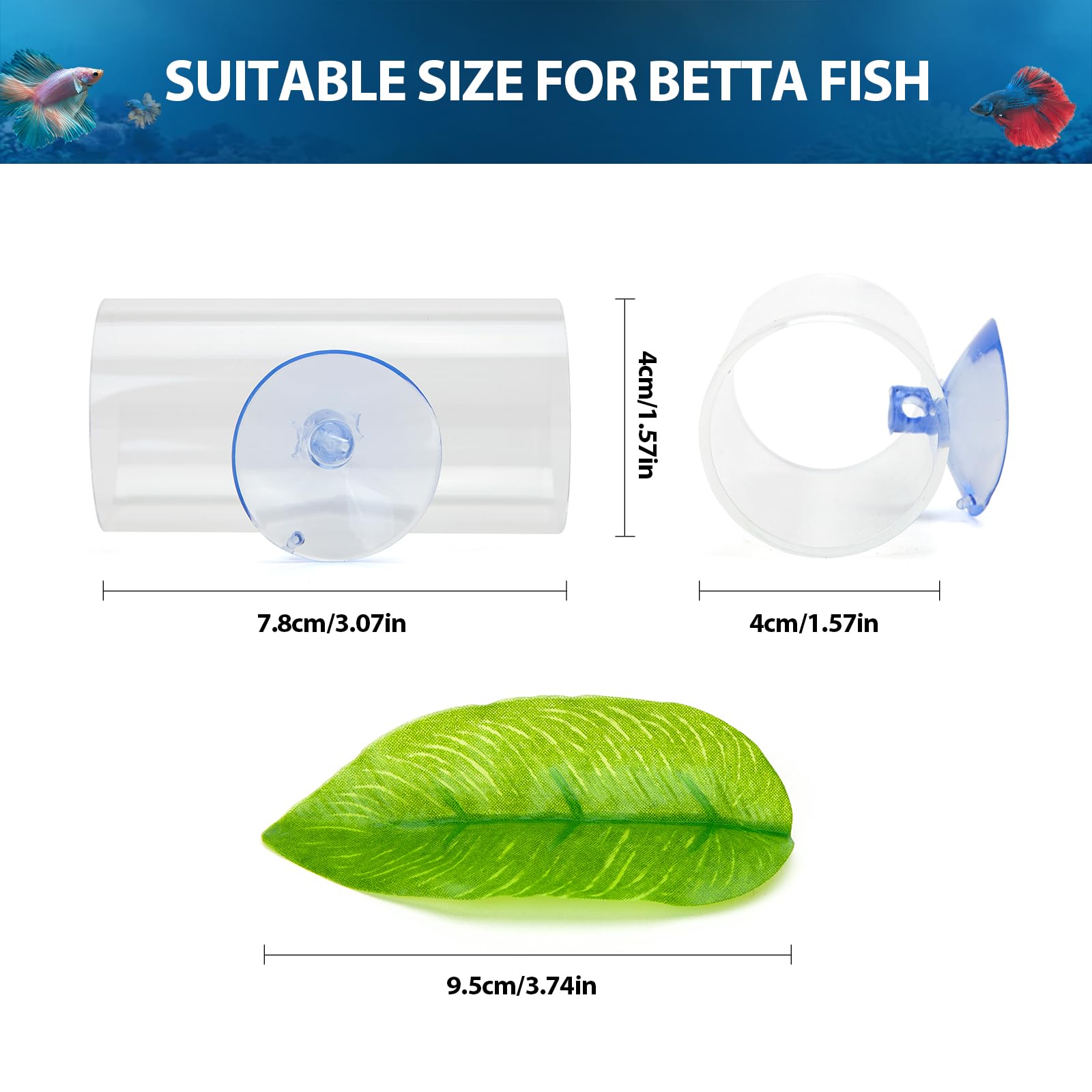 CousDUoBe Betta habitat resting leaf provides a comfortable retreat and natural look.