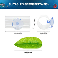 CousDUoBe Betta habitat resting leaf provides a comfortable retreat and natural look.