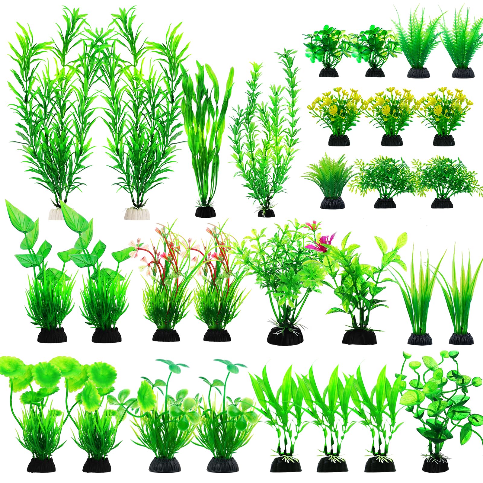 CousDUoBe easy-clean plants wipe clean to keep the tank tidy.