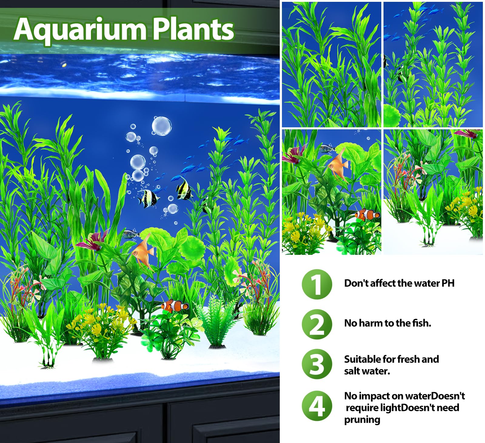 CousDUoBe green plant with base supports bacteria in gravel