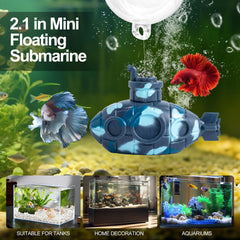 CousDUoBe submarine with diver adds engaging hiding spots for Bettas and goldfish.