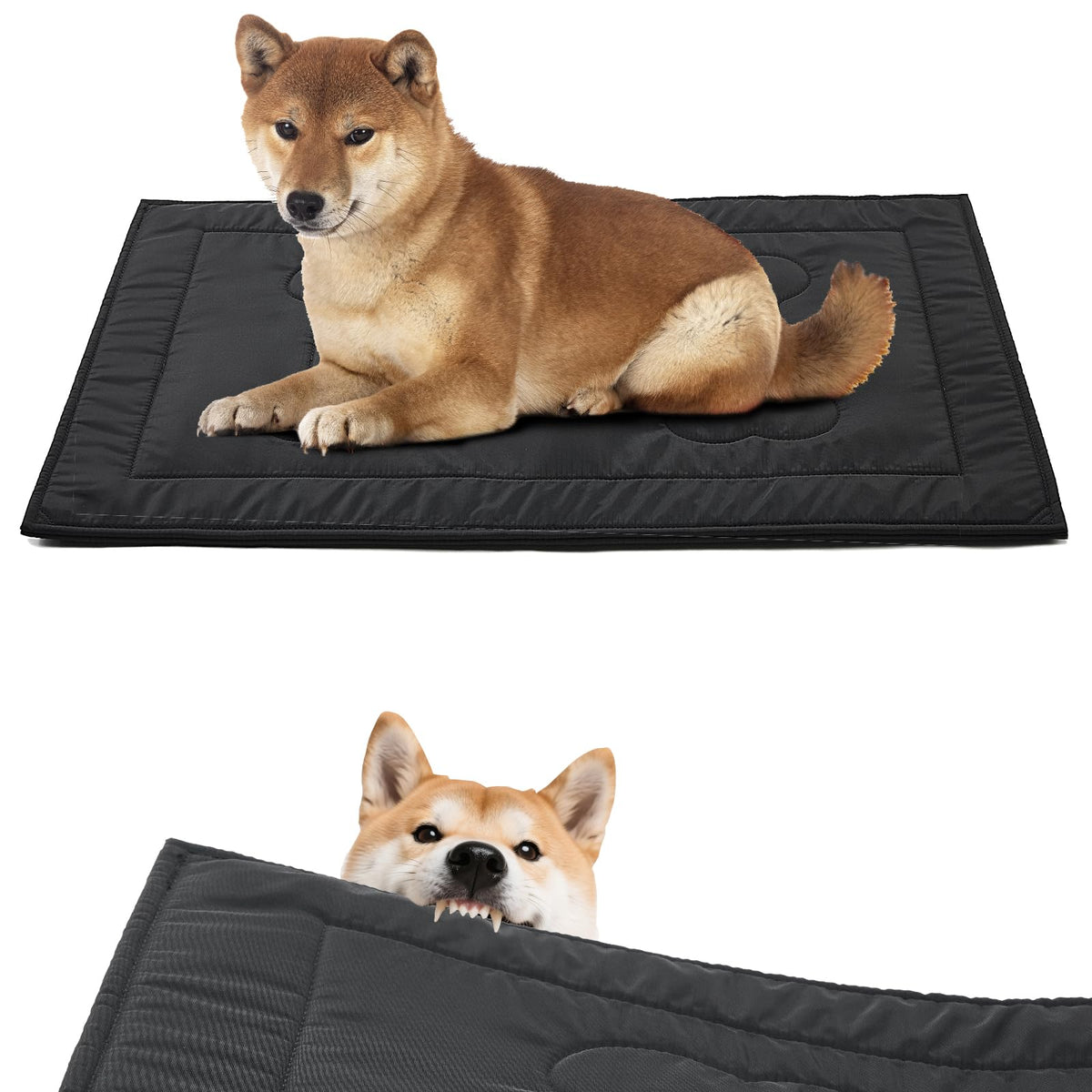 Couzssyhi chew-proof pad top view showing durable chewer-ready design.