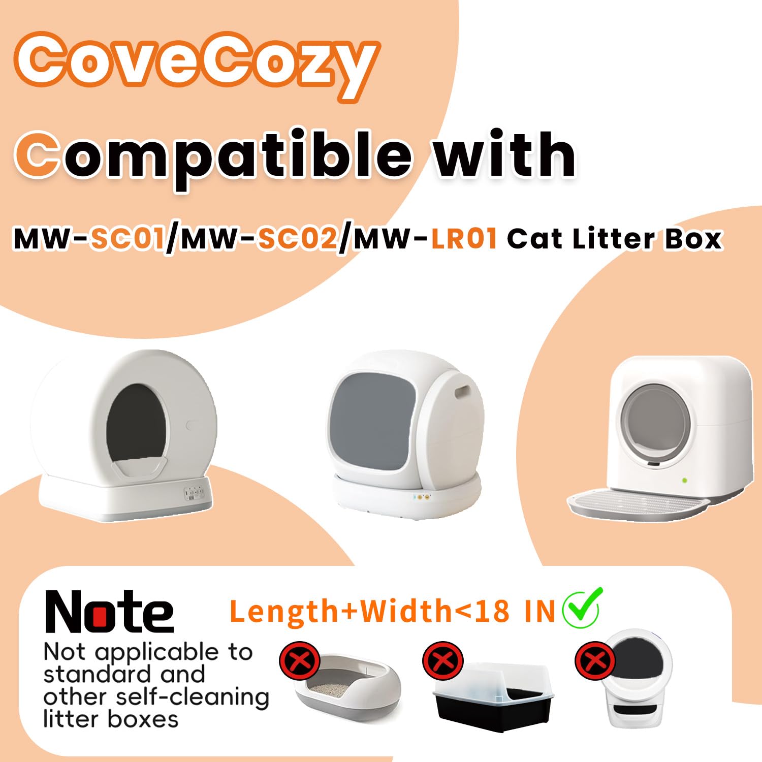 CoveCozy drawstring closure liner seals waste quickly for easier disposal.