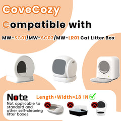 CoveCozy drawstring closure liner seals waste quickly for easier disposal.