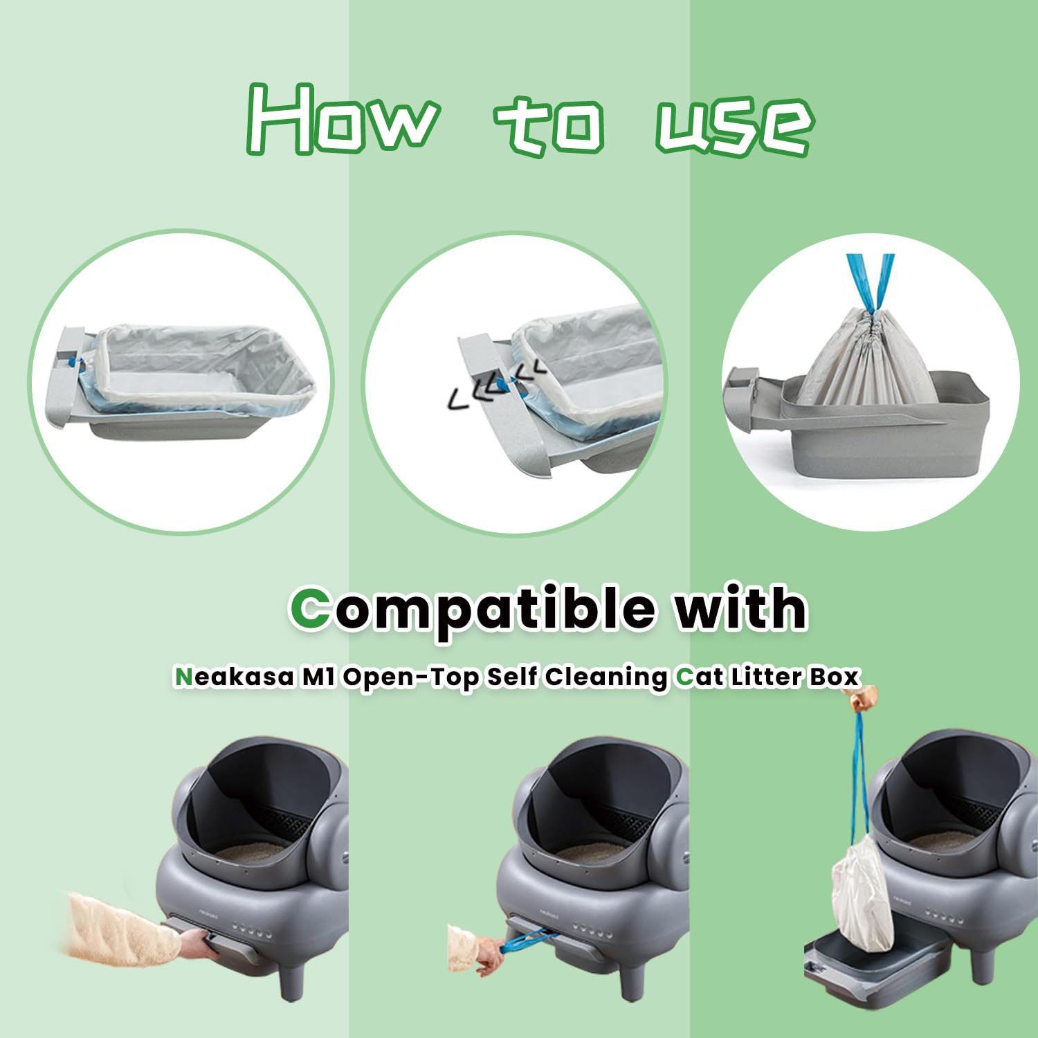 CoveCozy 27x13-size bags provide ample space for open-top litter boxes.