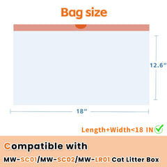 CoveCozy perforated tear-lines liner enables single-bag dispensing for quick cleanup.