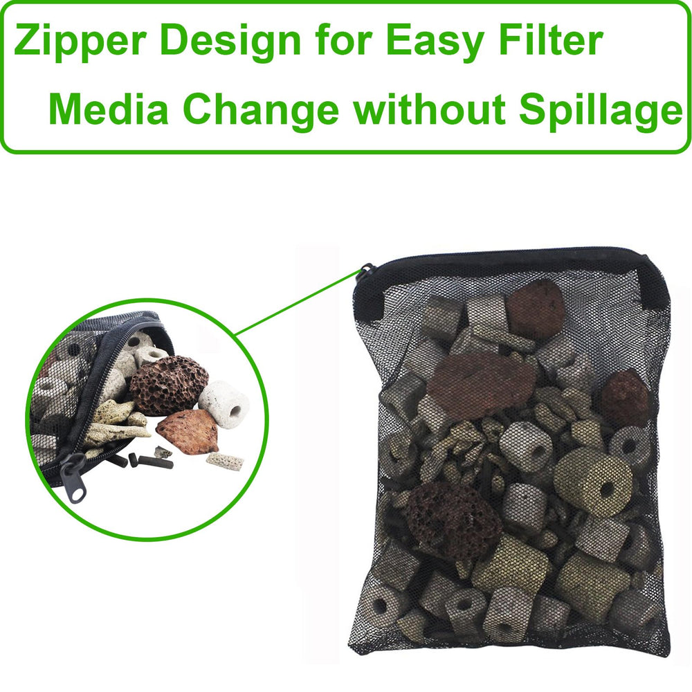 Cover Geny black reusable bag emphasizes durable filtration media cycles.