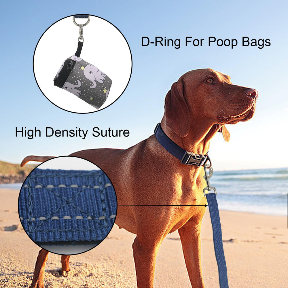 Cover Geny Nylon Short Leash 24in 360-rotation prevents twists for smoother handling.