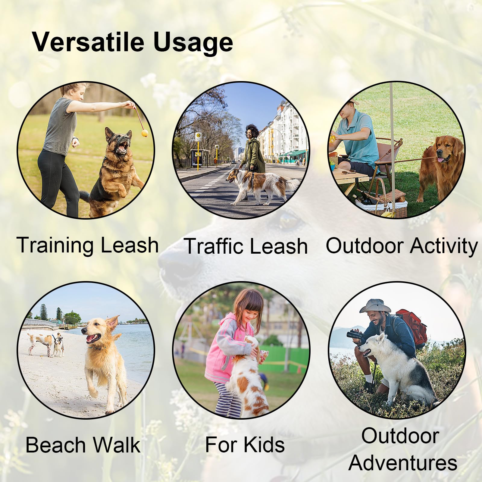 Cover Geny Nylon Short Leash 24in blue option supports safe daily adventures.