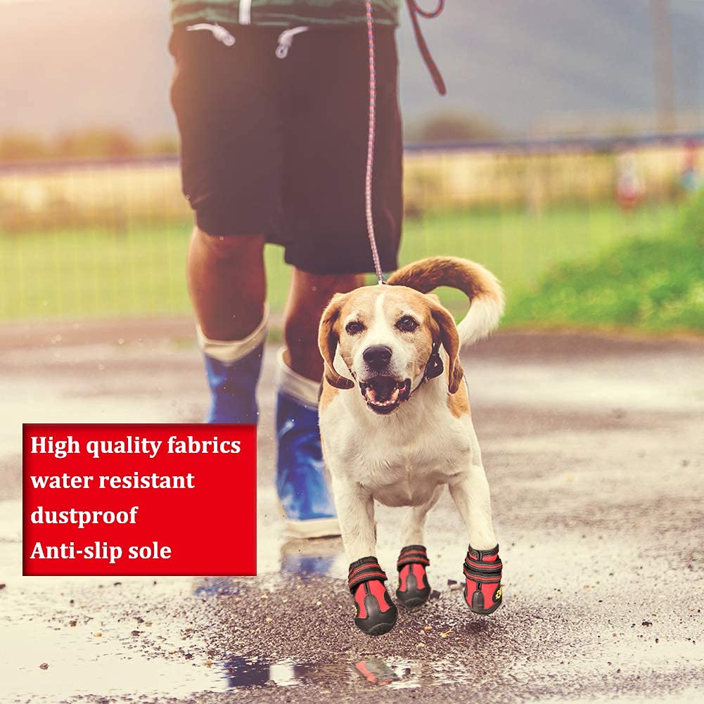 CovertSafe& dog boots reflective straps boost night visibility