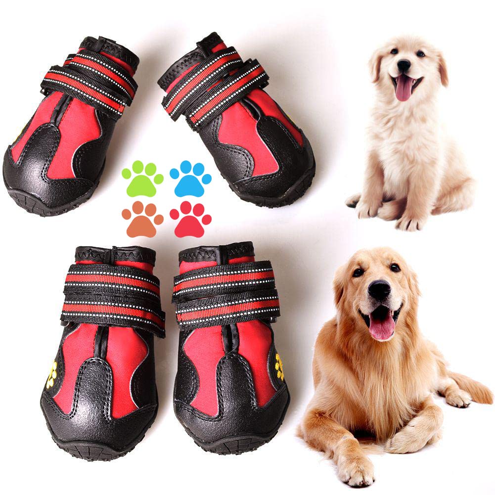 CovertSafe& dog boots non-slip rugged sole provide outdoor traction.