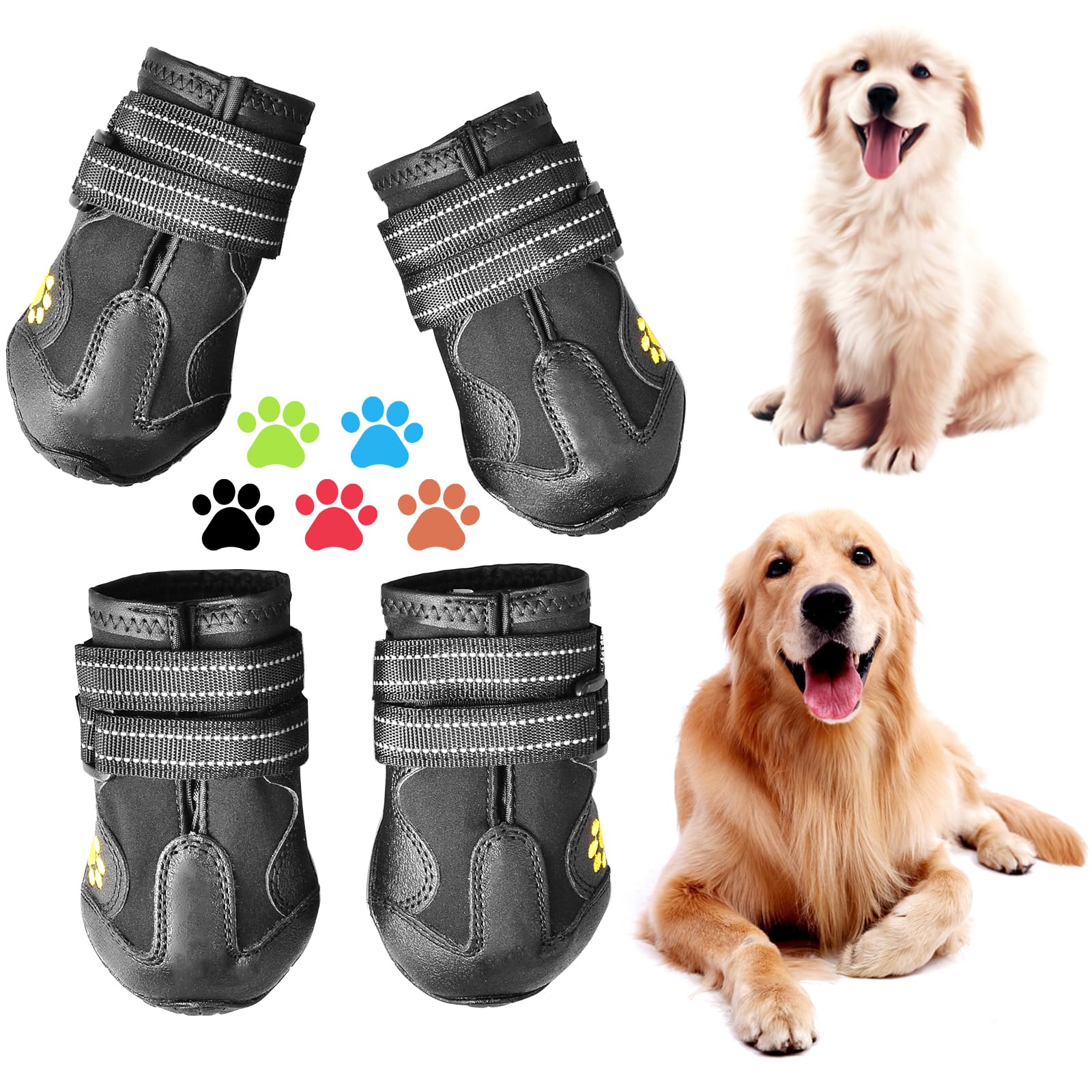 CovertSafe& dog boots outdoor non-slip protection for pavement and trails