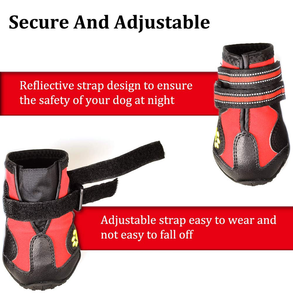 CovertSafe dog boots feature paw embroidery for style