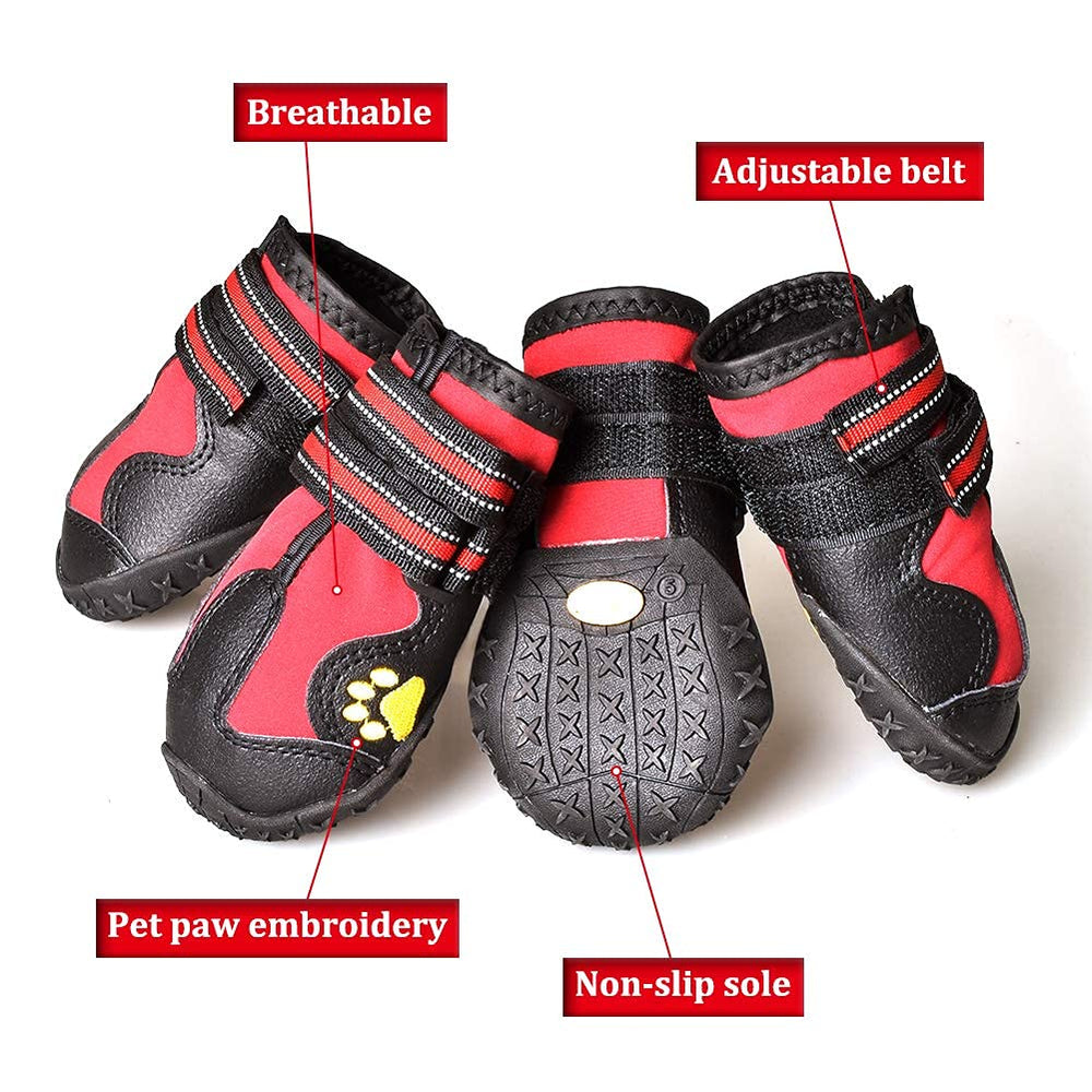 CovertSafe& dog boots paw embroidery adds style for daily wear.
