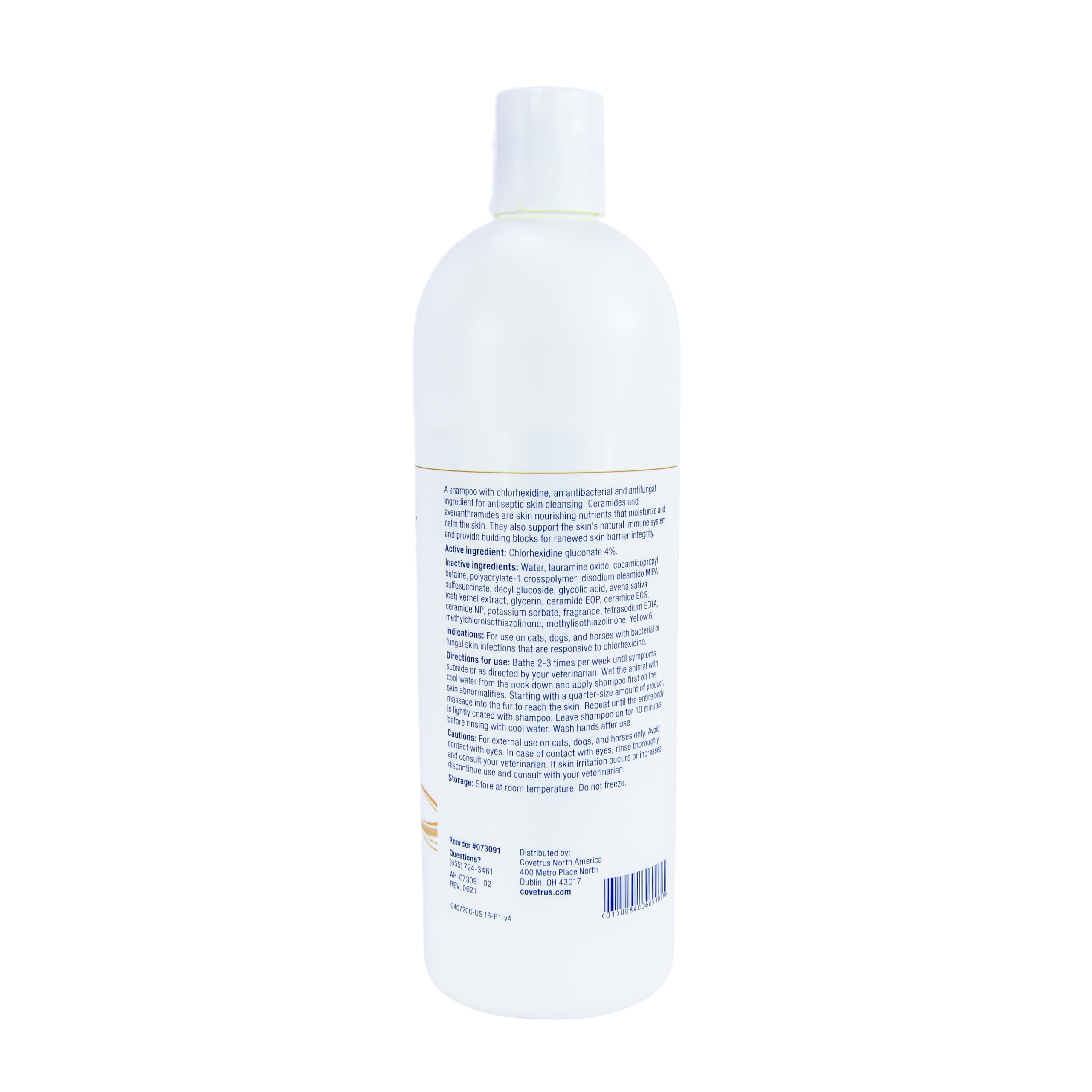 Covetrus CeraSoothe CHX shampoo lather close-up for sensitive skin