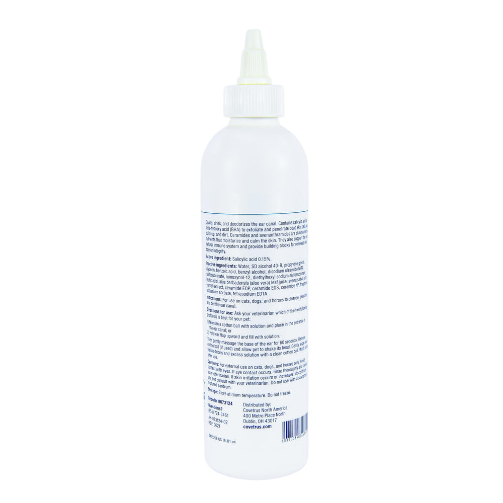 Covetrus CeraSoothe Otic cleanser cap closeup for easy, gentle application.