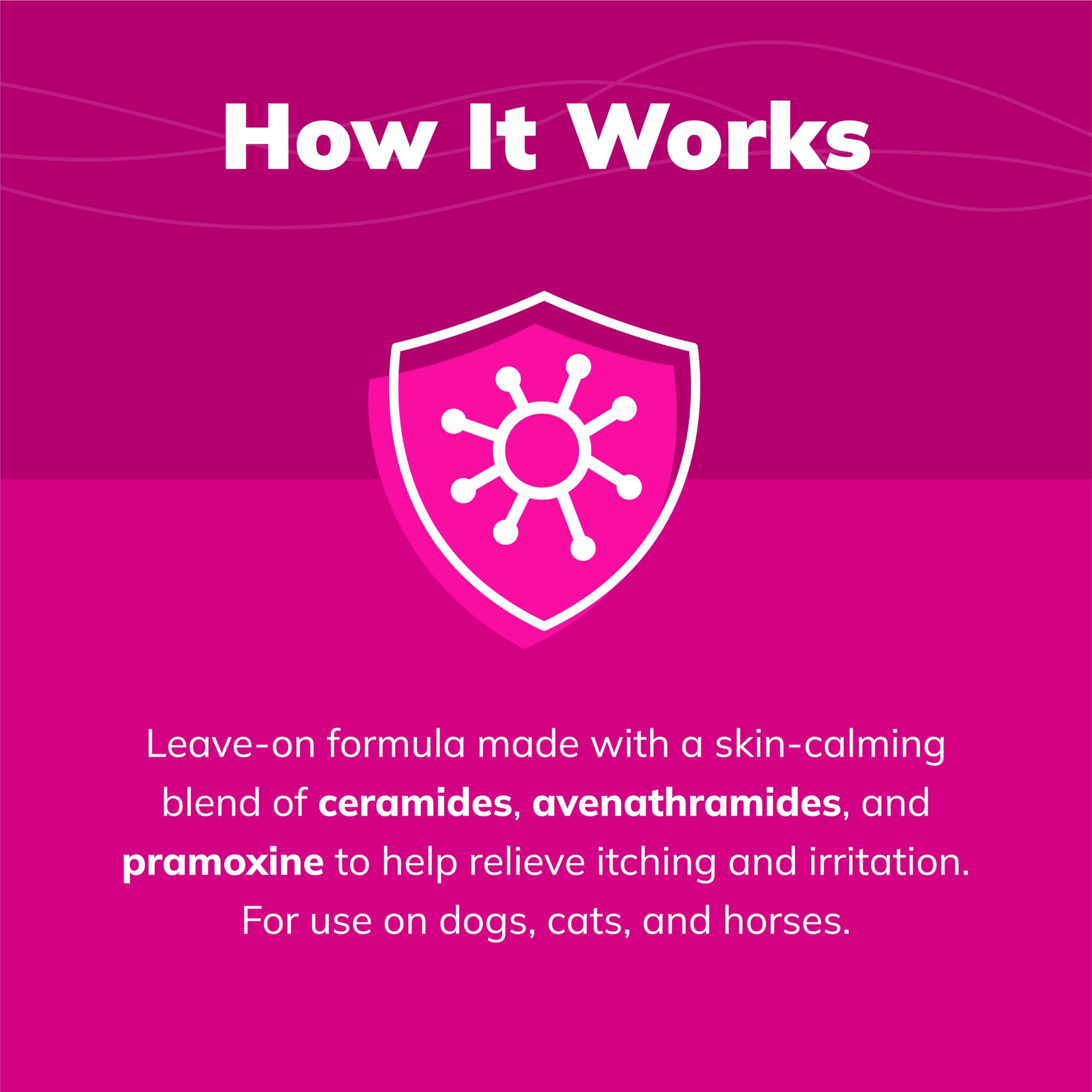 Covetrus CeraSoothe mousse being applied to irritated skin for comfort