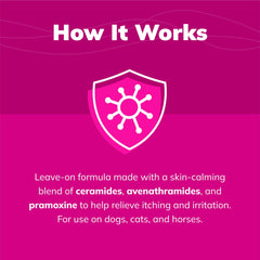 Covetrus CeraSoothe mousse being applied to irritated skin for comfort