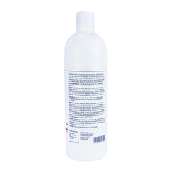 Covetrus CeraSoothe CHX+MC shampoo bottle pouring for gentle cleansing.