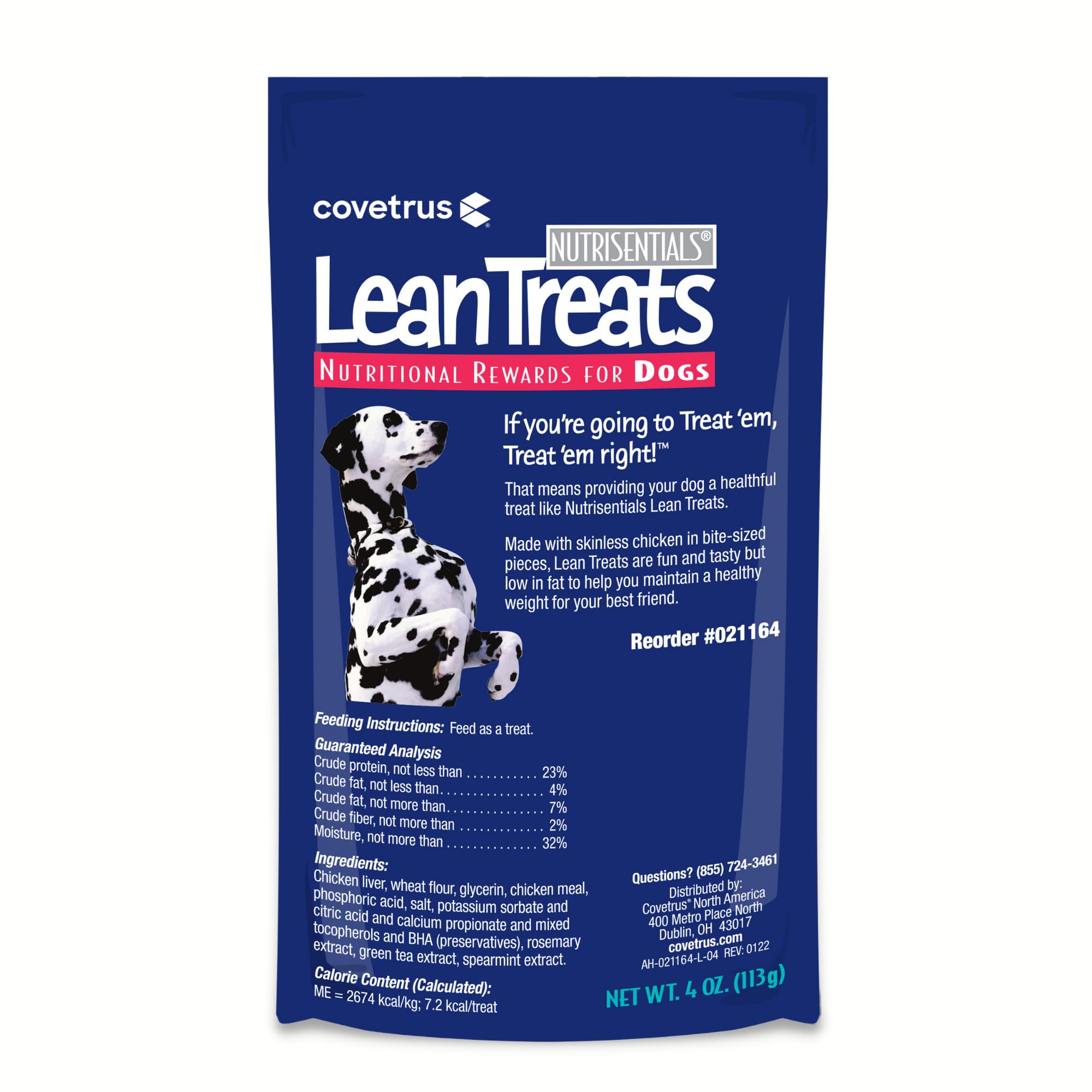 Seven-calorie Covetrus Lean Treats bite for low-calorie snacking