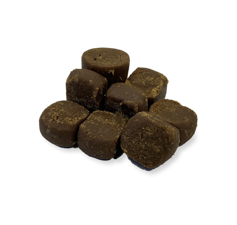 Bite-sized pieces from Covetrus Lean Treats illustrating portion control