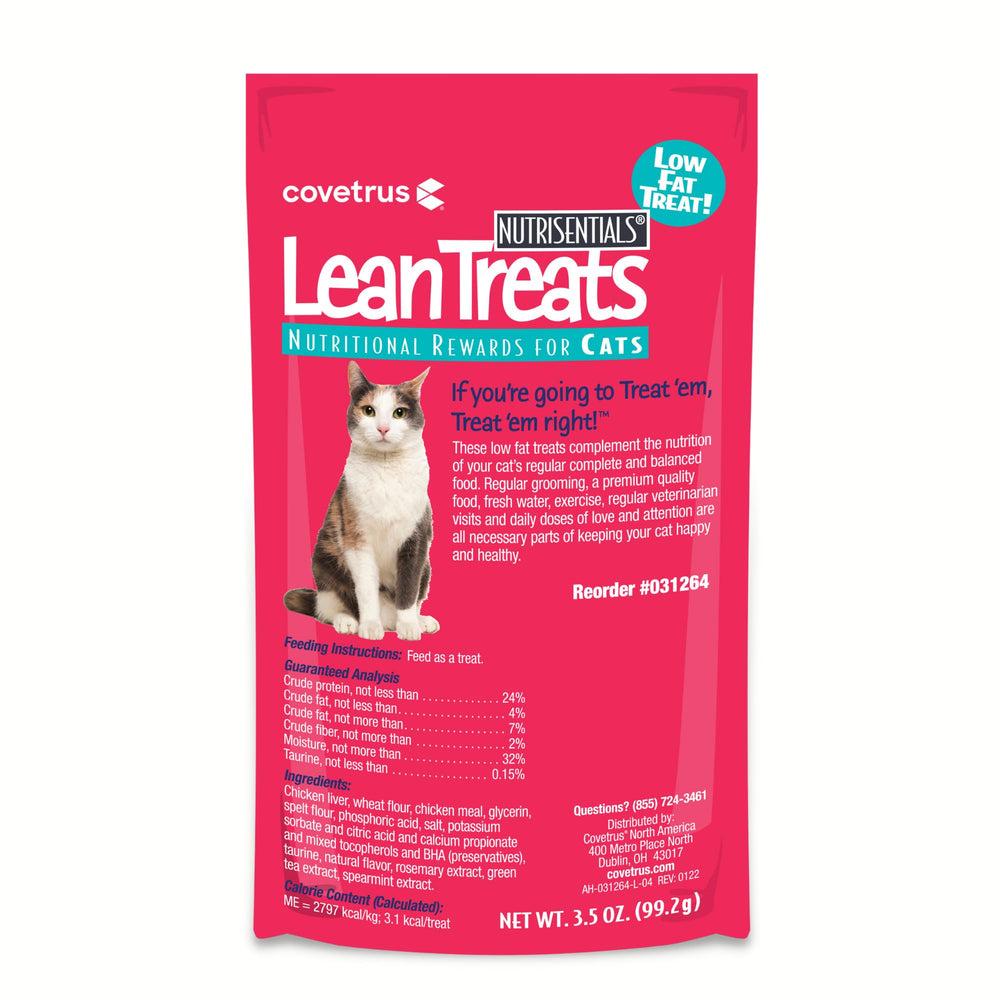 Covetrus Nutrisential Lean Treats real chicken flavor appeals to cats with wholesome taste.