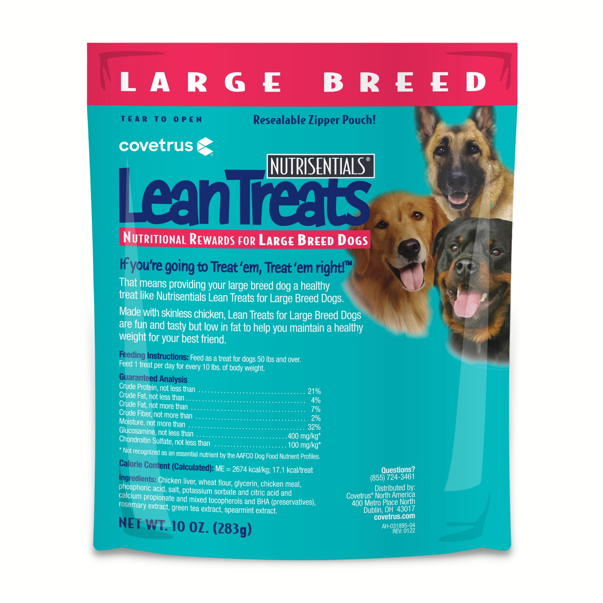 Covetrus Nutrisential Lean Treats with glucosamine supporting joint comfort during regular snacking
