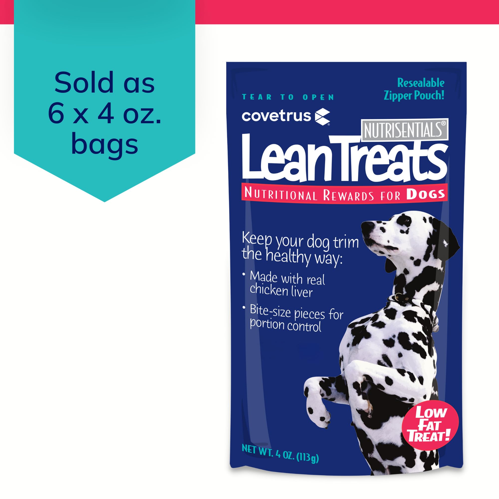 Covetrus Nutrisential Lean Treats portion-control bites for mindful snacking.