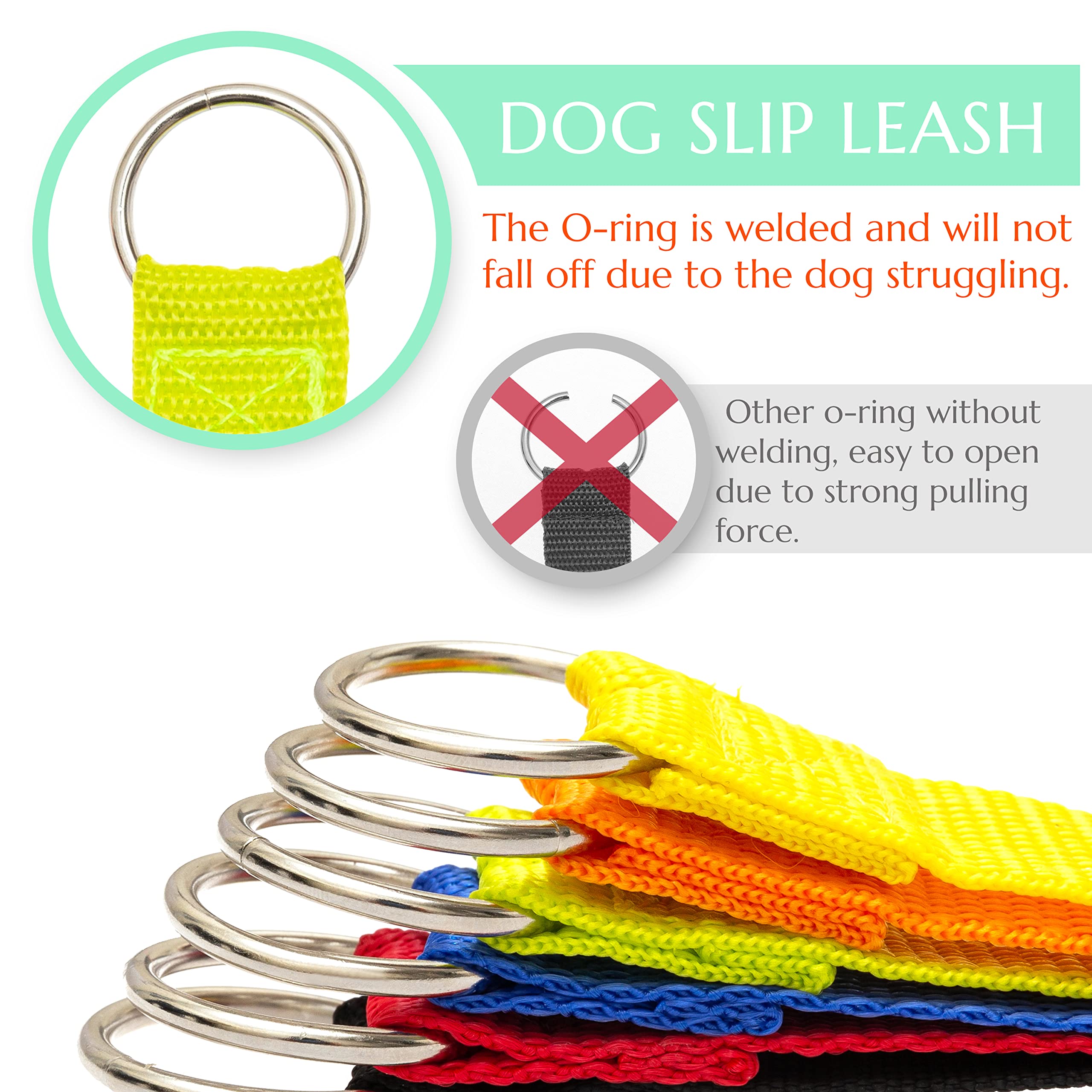 Covgopi slip lead green 6 ft length for yard or car-side use