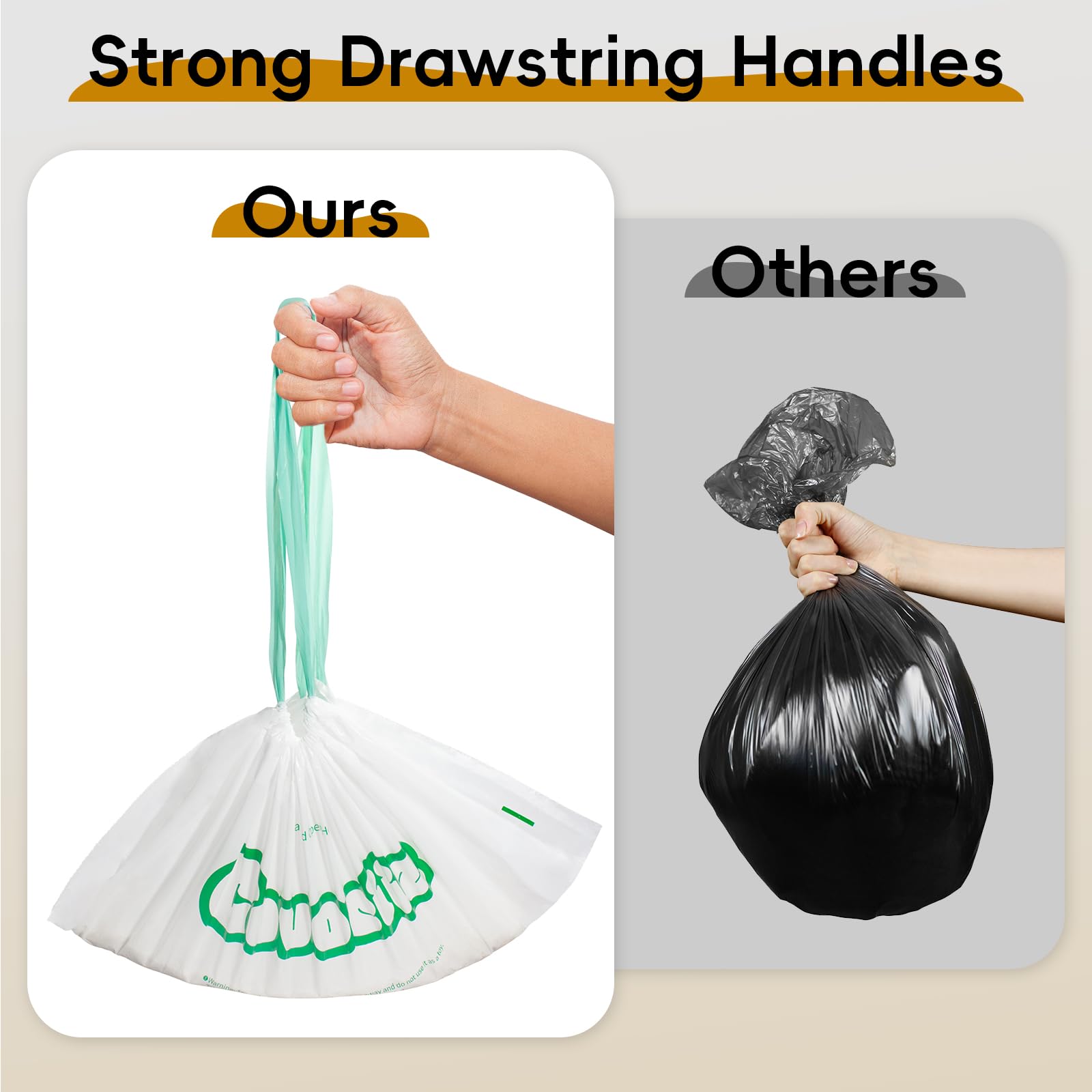 Covociiz cat litter bags feature tear-free separation for easy prep.