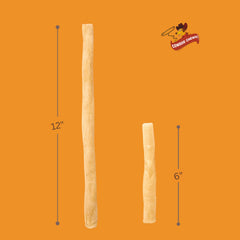 Cowdog Chews Collagen Sticks texture close-up – sturdy bite for extended chewing sessions