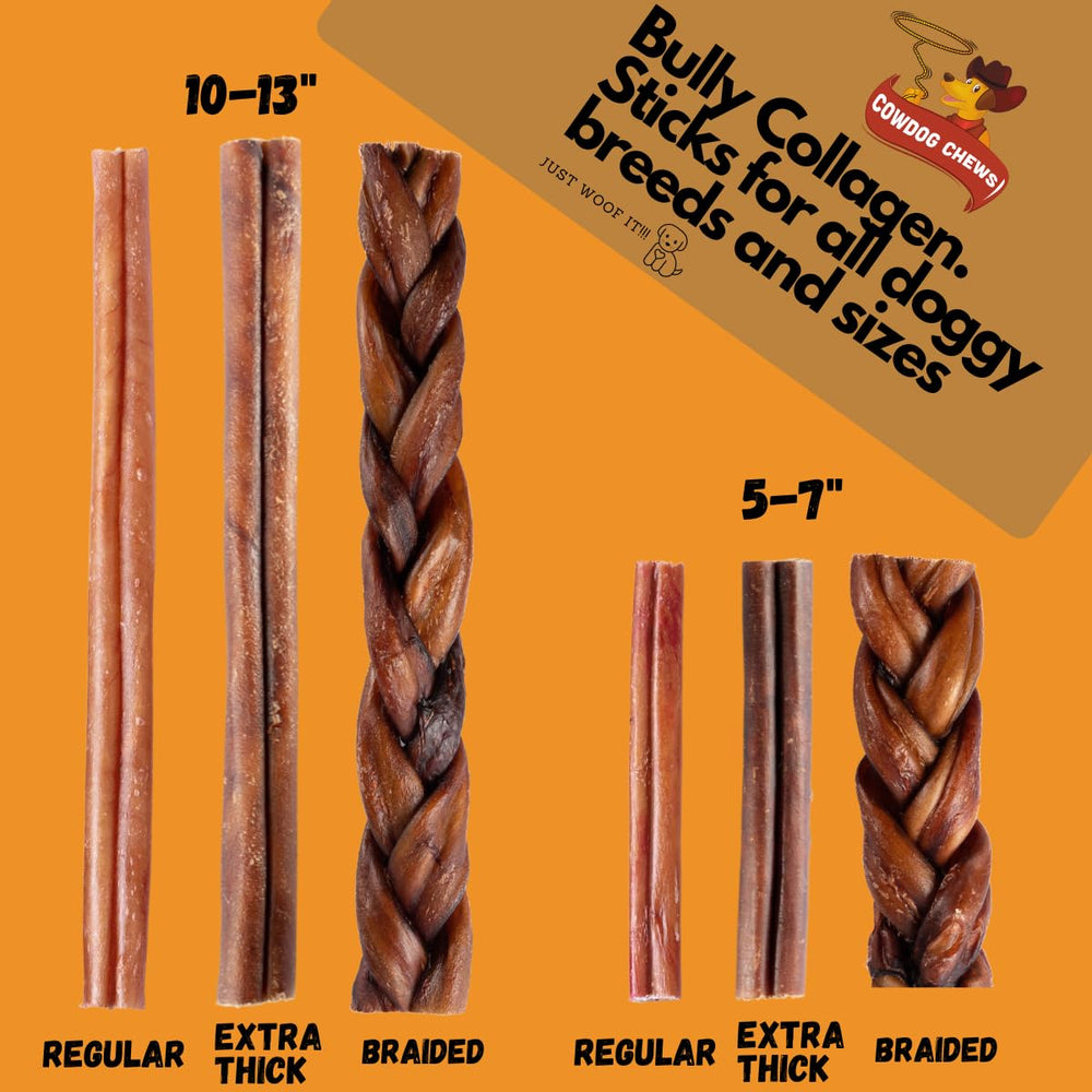 Cowdog Chews grain-free rawhide-free option, suitable for all breeds.