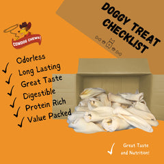 Cowdog Chews protein-rich cow ear snack ready to support active dogs.