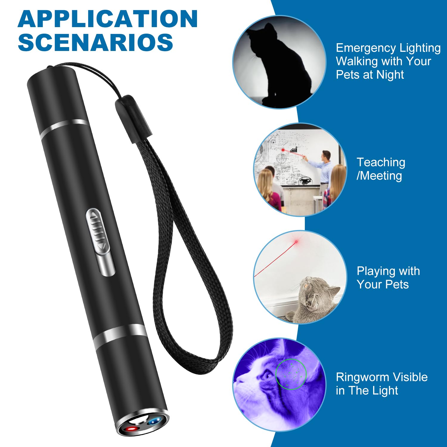 Cowjag laser-pointer anti-shedding tape minimizes fur mess during play.