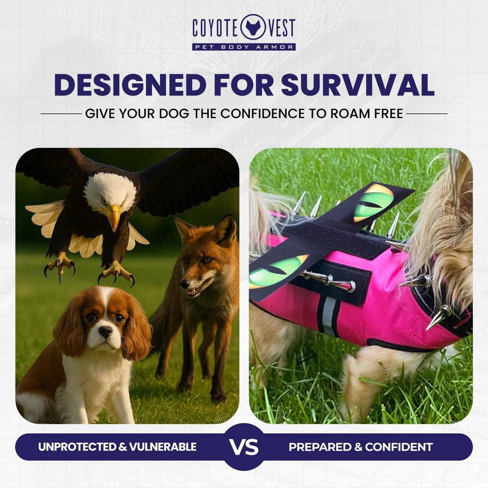 CoyoteVest HawkEyes easy-clean care keeps bright visibility through rain