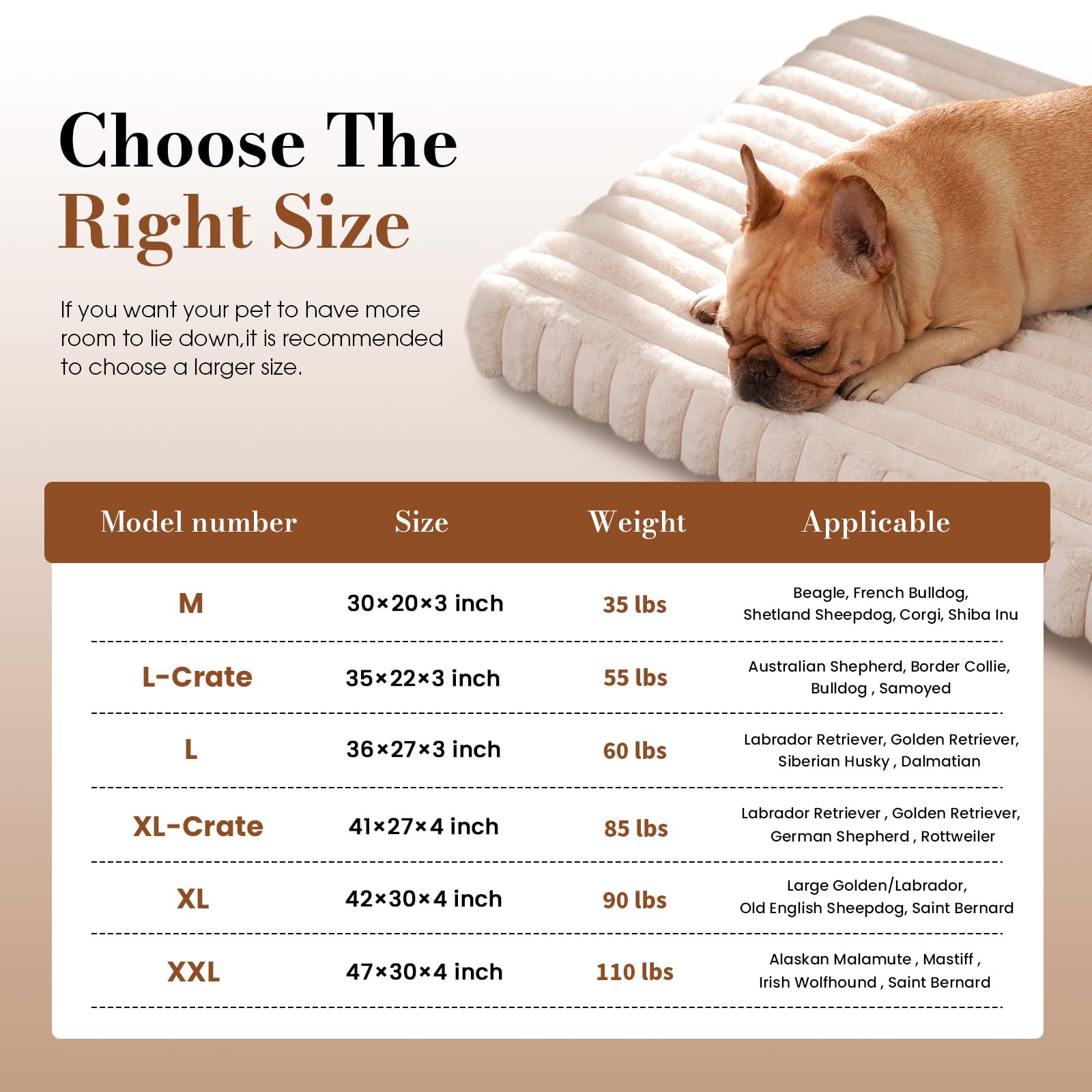 Cozila dog bed crate-fit option shown ensuring crate stability.