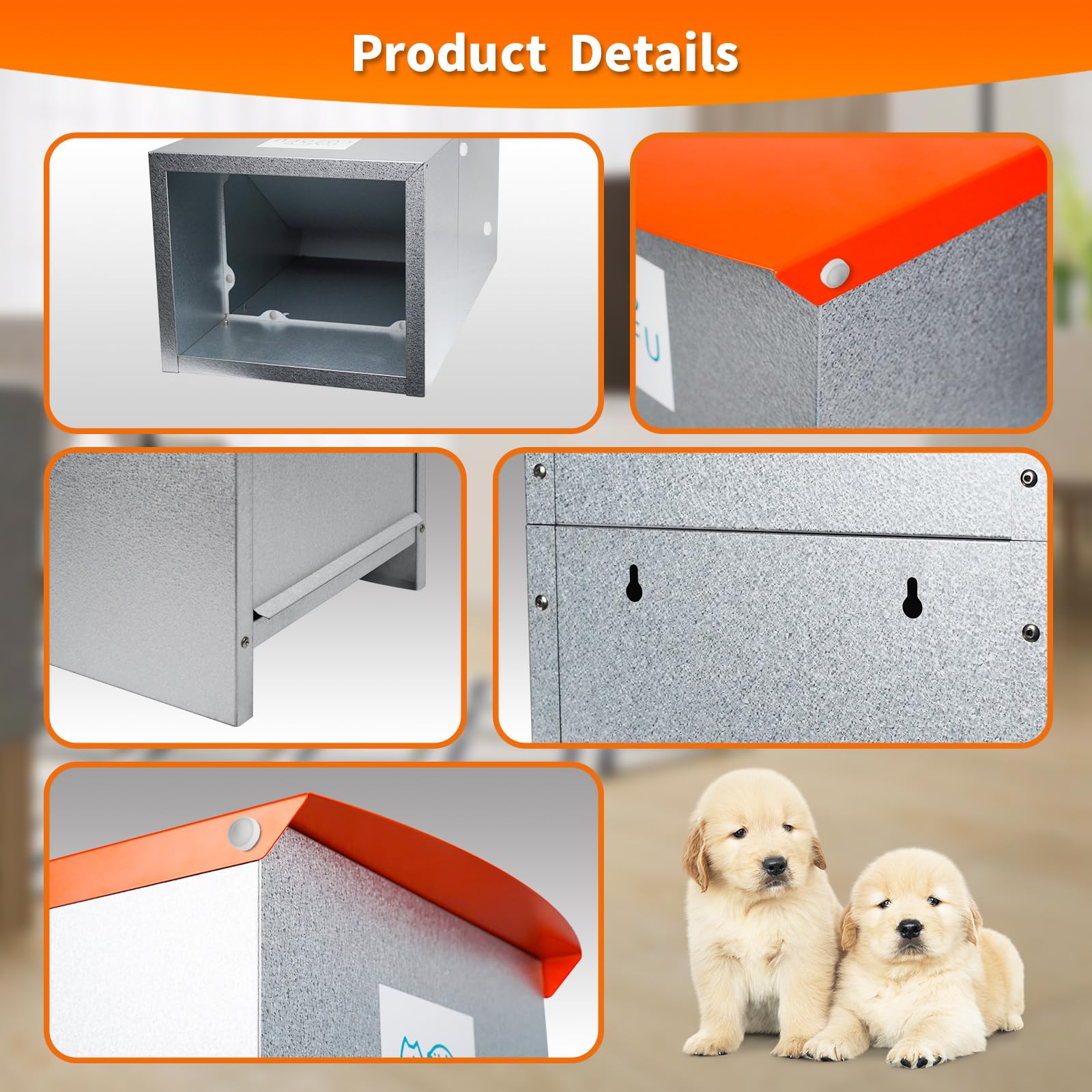 COZOFU dog feeder open-lid image shows easy refilling and quick access.