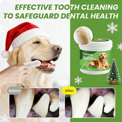 Cozura Teeth Cleaning Wipes for finger-wipe use makes brushing easier for pets