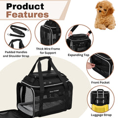 Cozy Cruiser wheeled carrier with handle enables smooth, effortless travel.