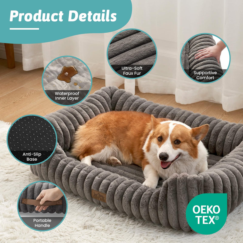 COZY KISS bed dimensions 25x21x6 indicate a suitable fit for small dogs and cats.