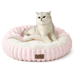 COZY KISS cat bed hooded blanket close-up shows secure cocoon for naps