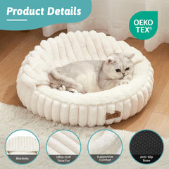 COZY KISS machine-washable fur bed for easy at-home cleaning