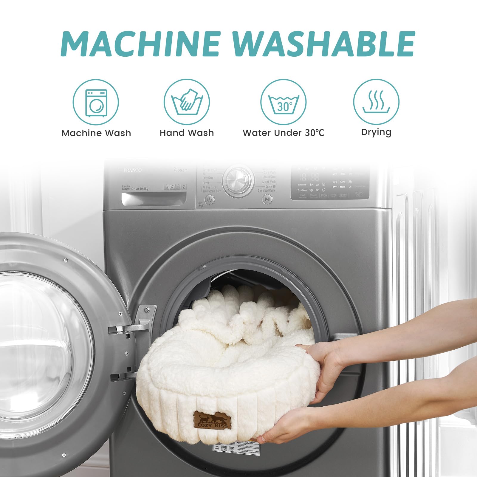 COZY KISS size-chart view to pick XS–L for small pets