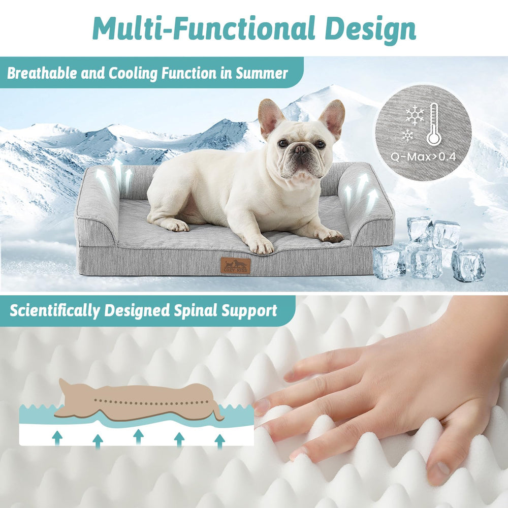 COZY KISS cooling fabric surface provides refreshing comfort on hot days.