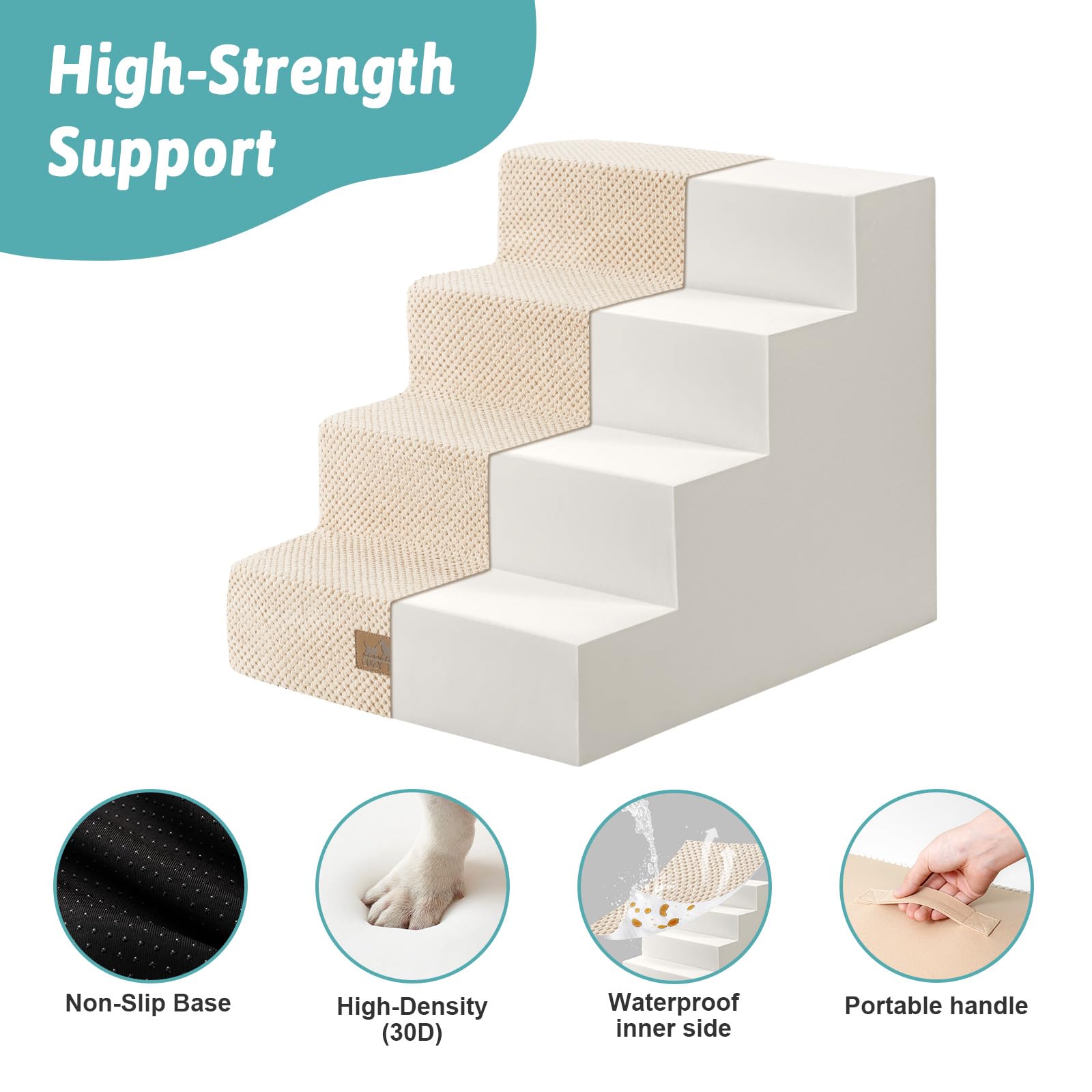 COZY KISS 3-step option image highlights versatile setup for low sofas