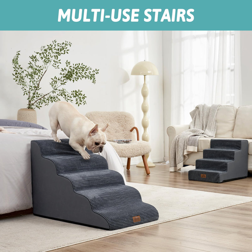 COZY KISS dog stairs back handle for easy transport between rooms