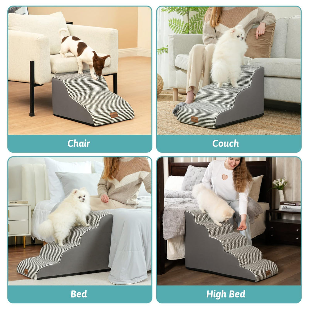 COZY KISS dog stairs removable cover for easy cleaning